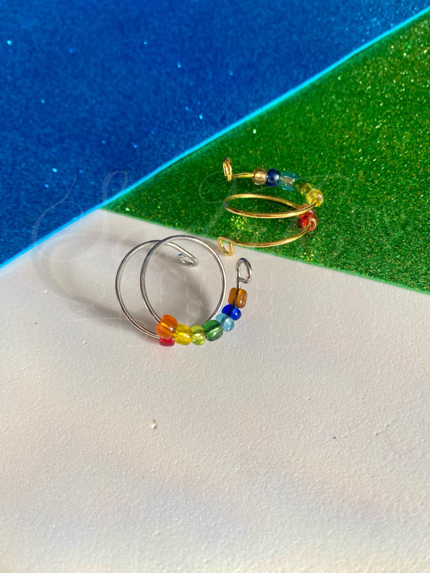 Fidget Ring mit Regenbogen Farben