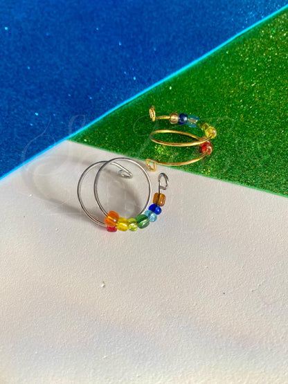 Fidget Ring mit Regenbogen Farben