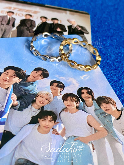 8 makes 1 Team - Gold & Silber Ring inspiriert von ATEEZ