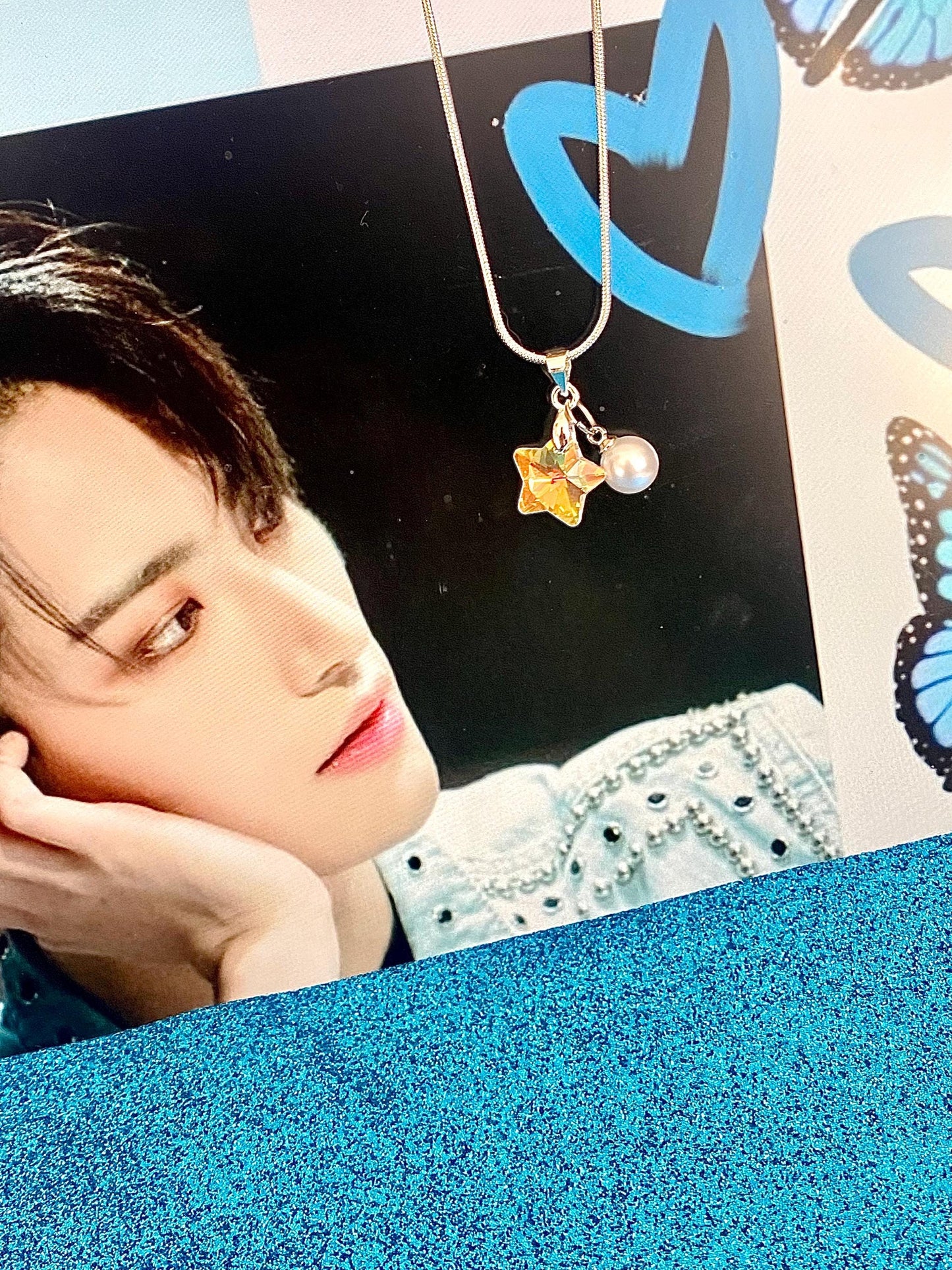 Shinestar Stern Halskette, inspiriert von Ateez Park Seonghwa