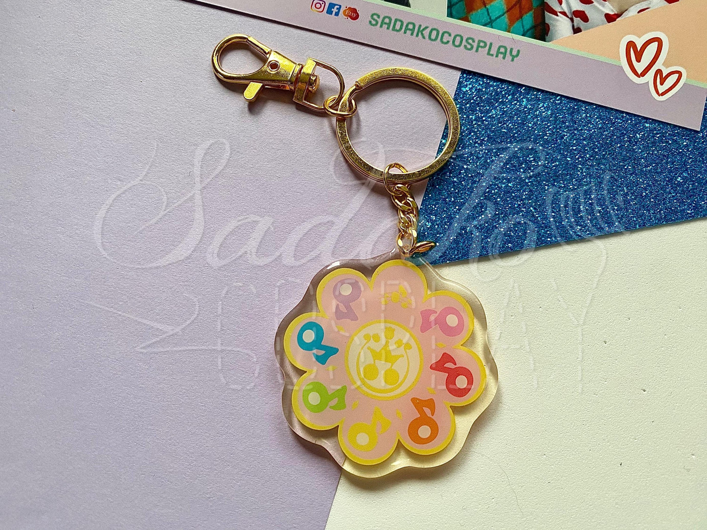 Ojamajo Doremi Rhytm Tap Epoxy Acryl Schlüsselanhänger, key chain Schlüssel Anhänger