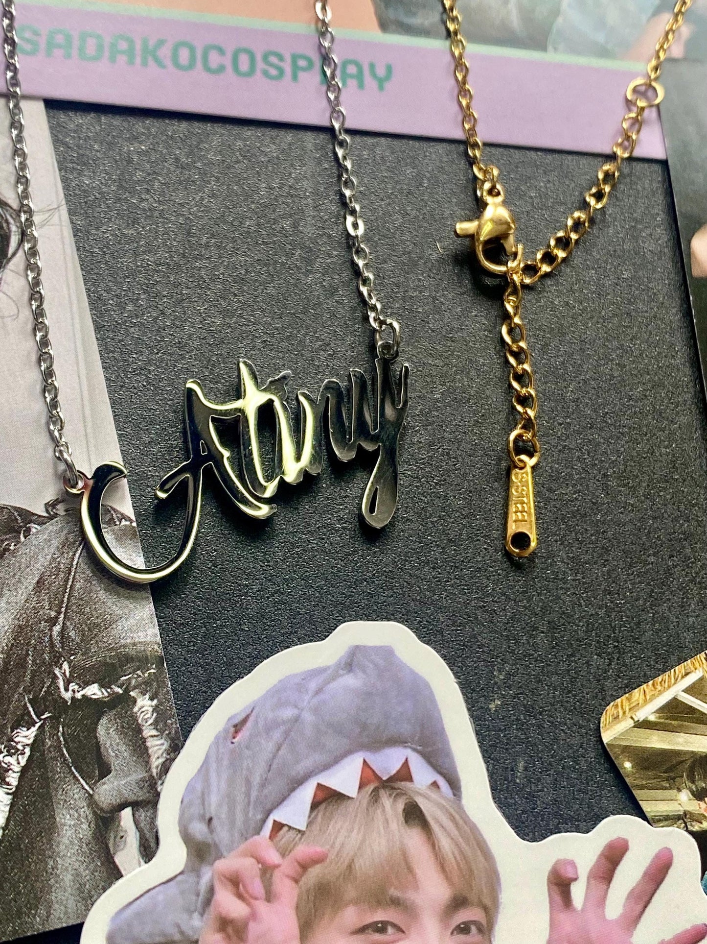 ATEEZ Atiny Halskette, silbern oder golden