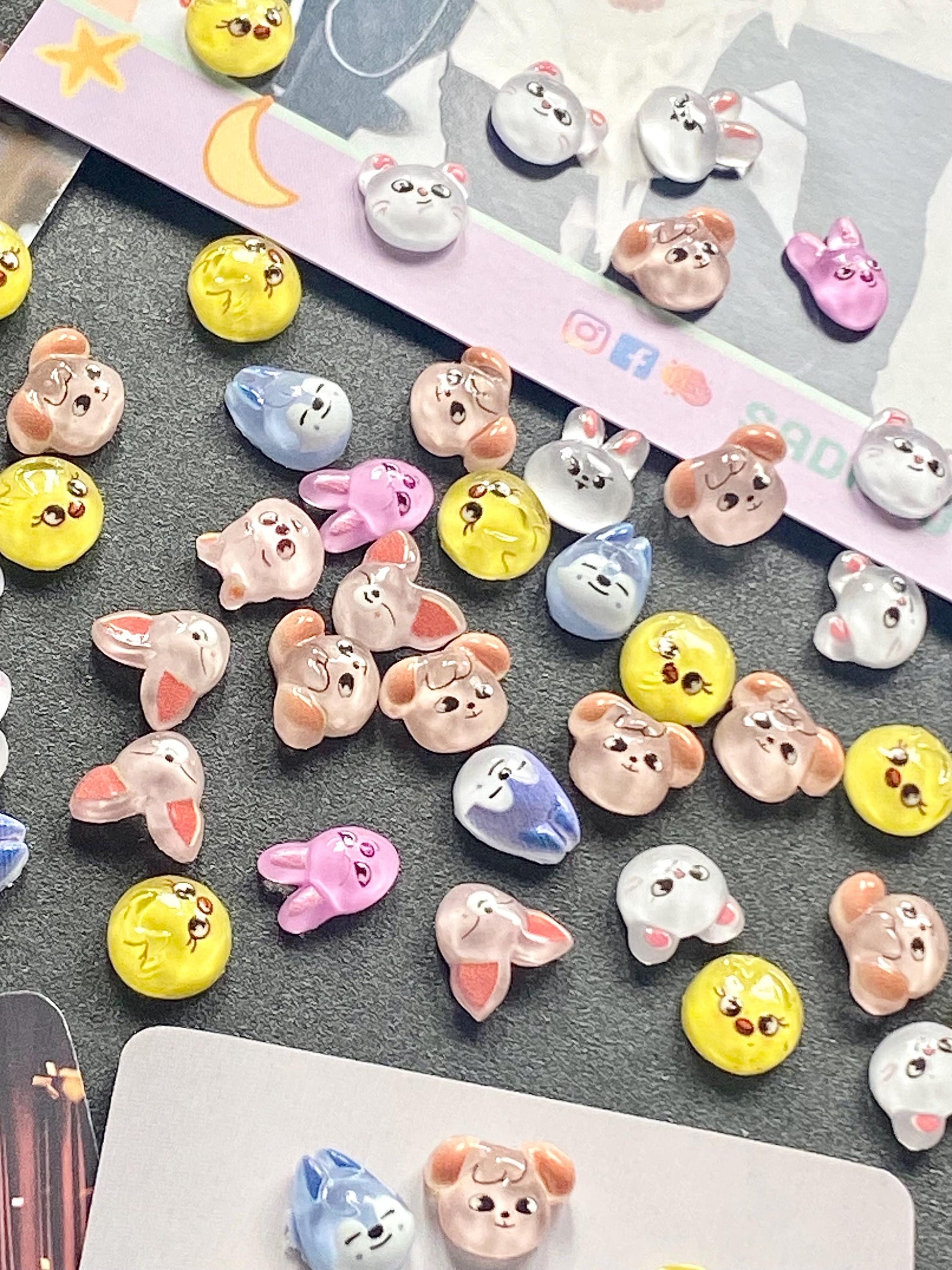 Stray Kids "SKZOO" flatback Acryl charms - 50 Stück