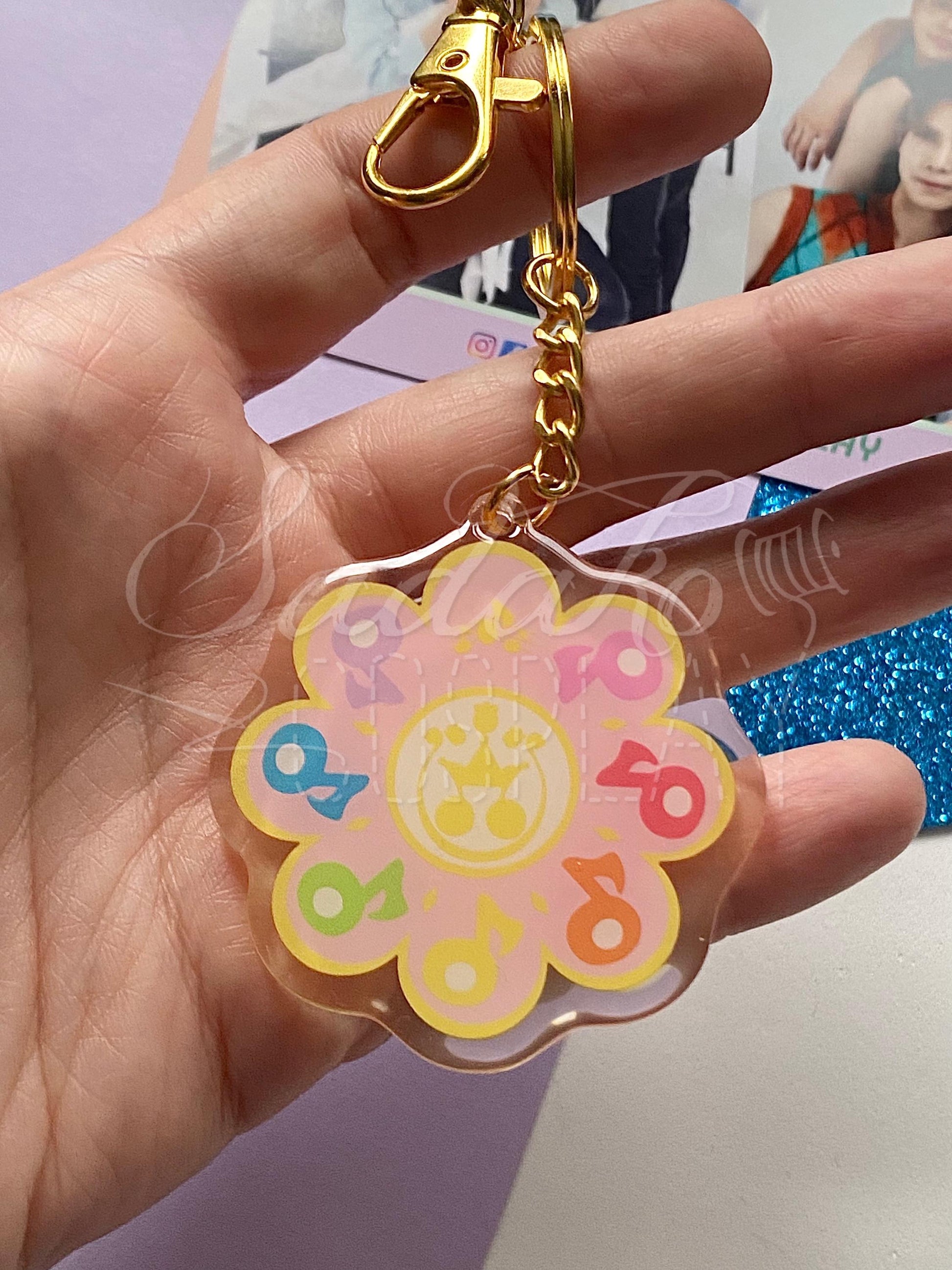 Ojamajo Doremi Rhytm Tap Epoxy Acryl Schlüsselanhänger, key chain Schlüssel Anhänger