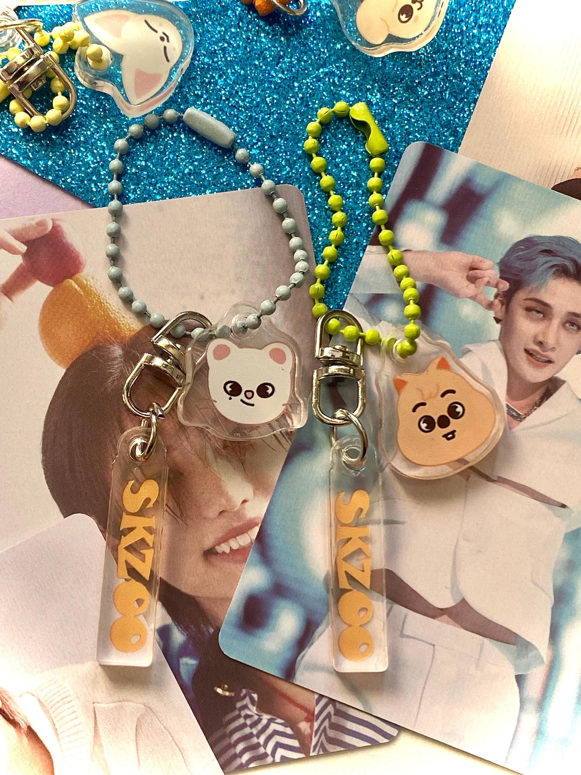 SKZOO Mini Chibi Keychain, Stray Kids Acryl Anhänger, K-Pop Atiny Schlüssel Anhänger