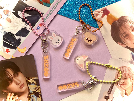 SKZOO Mini Chibi Keychain, Stray Kids Acryl Anhänger, K-Pop Atiny Schlüssel Anhänger