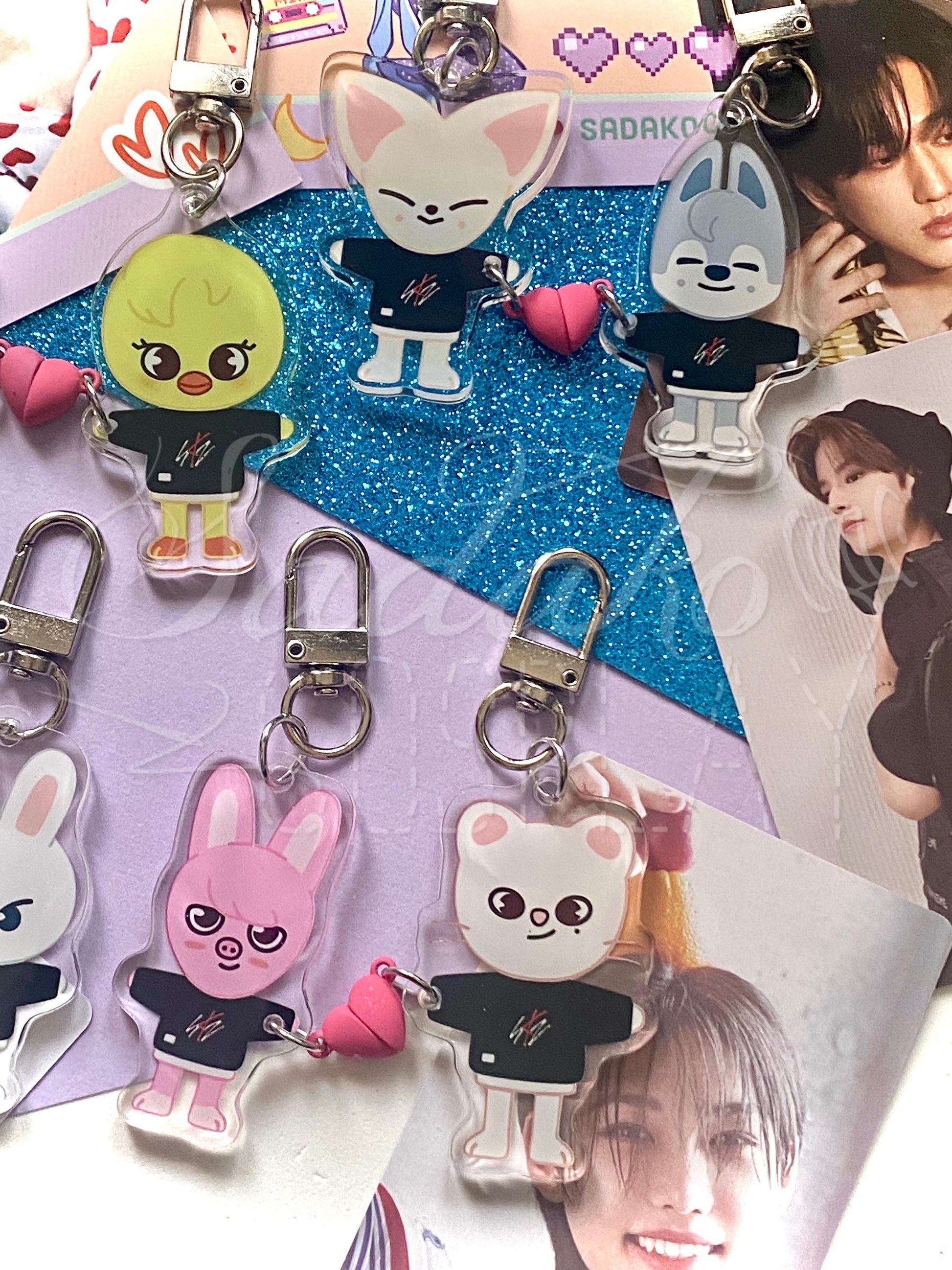 SKZOO Magnet Keychain, Magnet Paar Anhänger