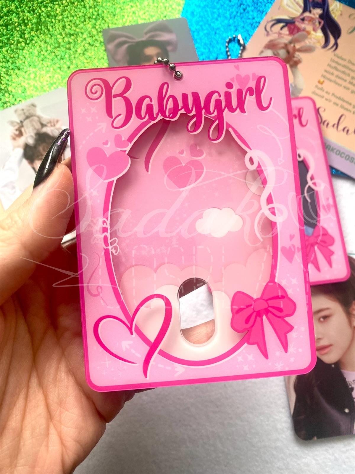 Kawaii Babygirl K-Pop Acrylic Photocard Holder