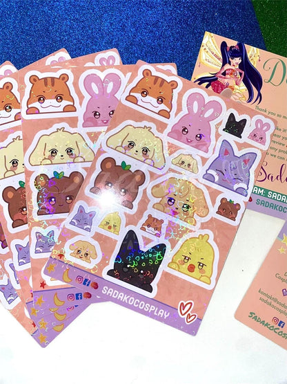 Ateez Aniteez Vinyl glitter Sticker Sheet