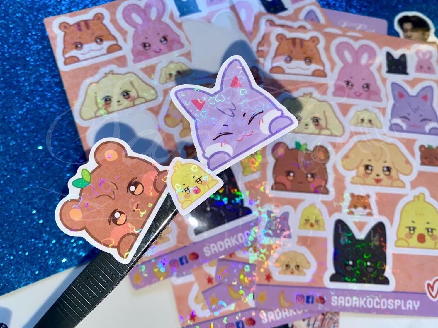 Ateez Aniteez Vinyl glitter Sticker Sheet