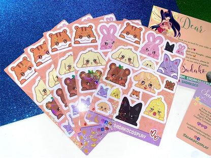 Ateez Aniteez Vinyl glitter Sticker Sheet