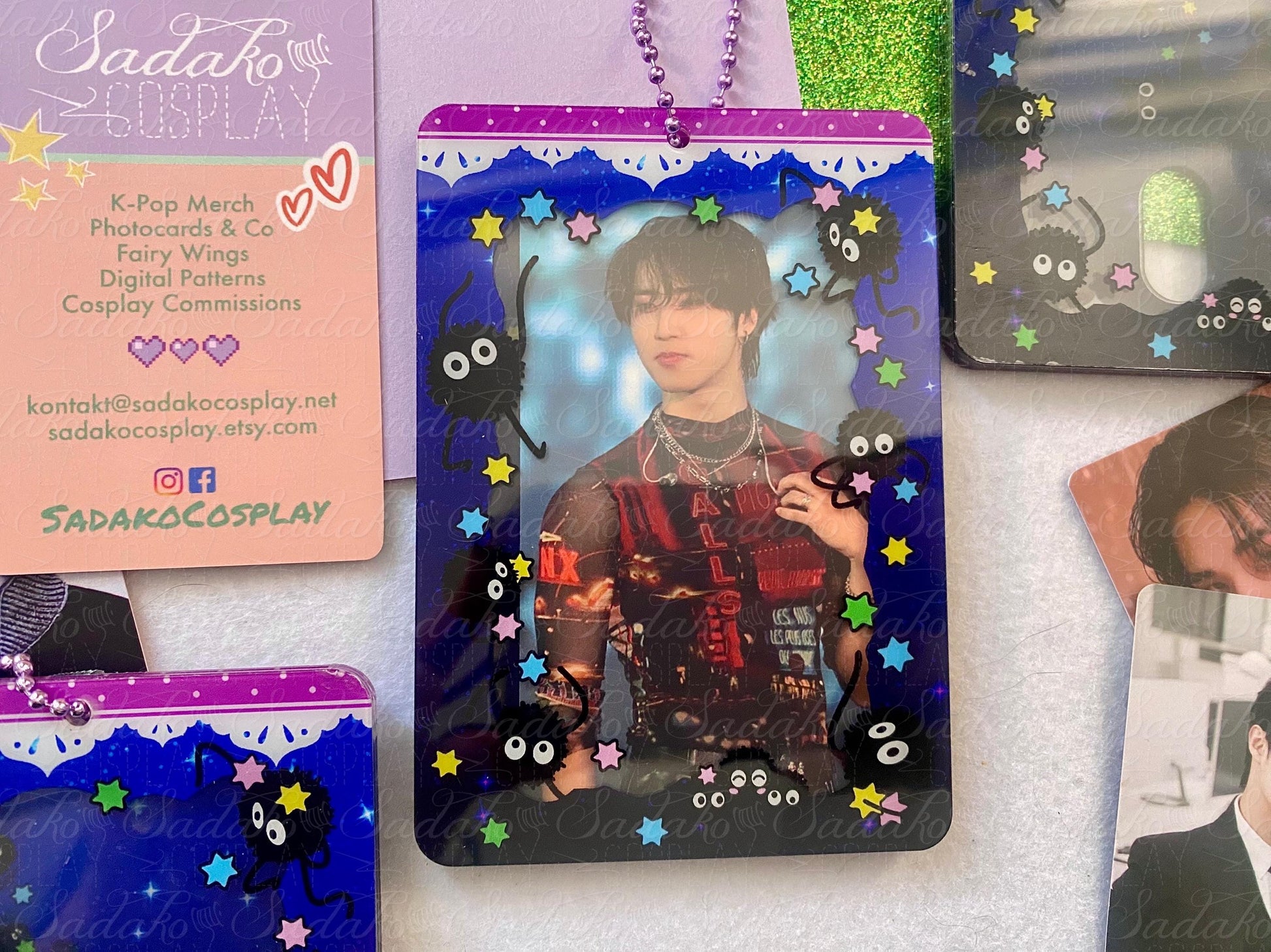 Susuwatari Soot Spirit K-Pop Acrylic Photocard Holder