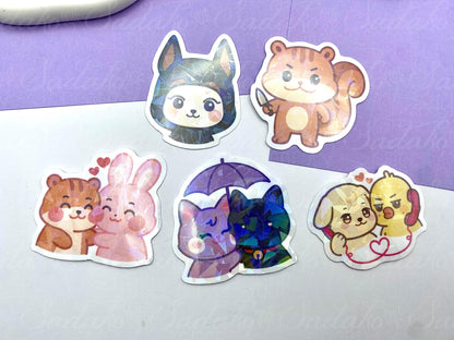 Ateez Don't fck with JJOONGrami - Hongjoong Aniteez Vinyl holographische Sticker