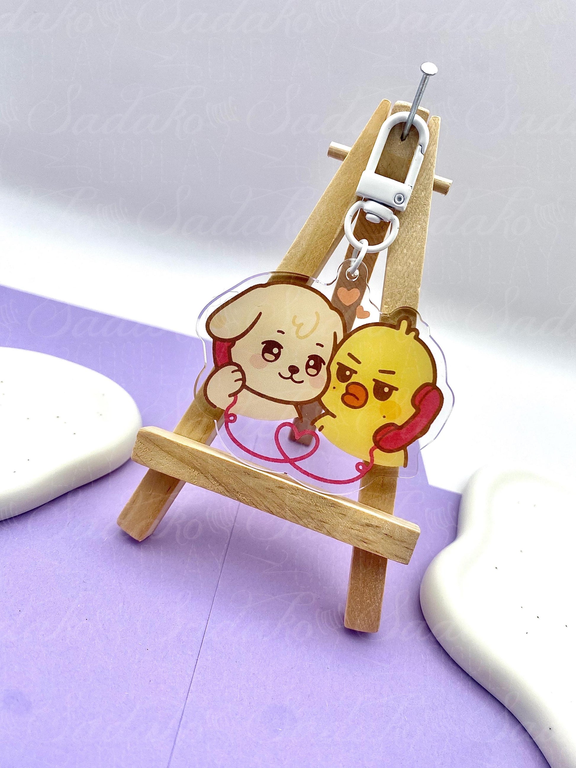 ATEEZ Yungi Acryl Keychain, Aniteez Yunho & Mingi