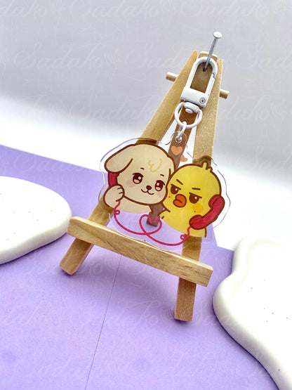 ATEEZ Yungi Acryl Keychain, Aniteez Yunho & Mingi