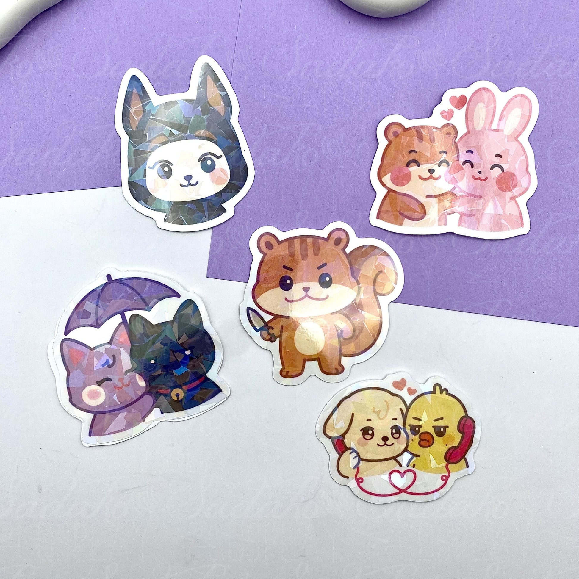 Ateez Don't fck with JJOONGrami - Hongjoong Aniteez Vinyl holographische Sticker