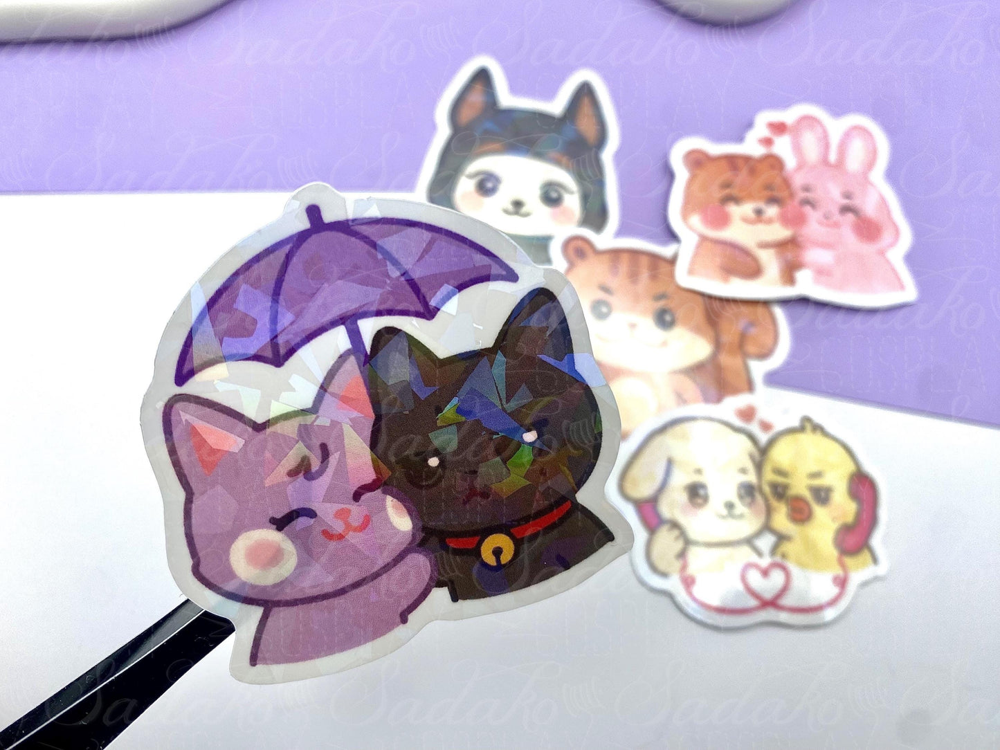 Ateez Don't fck with JJOONGrami - Hongjoong Aniteez Vinyl holographische Sticker