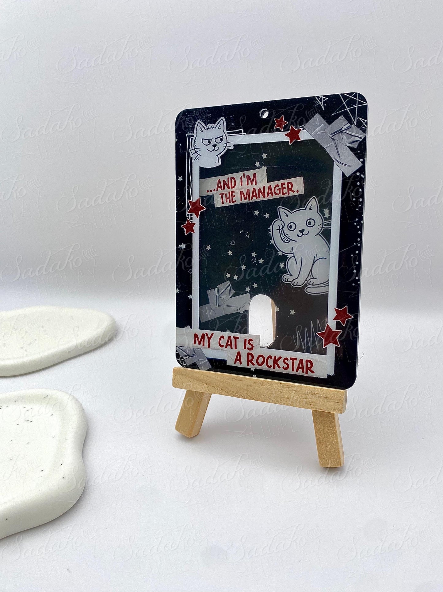 My Cat is a Rockstar Acrylic Photocard Holder