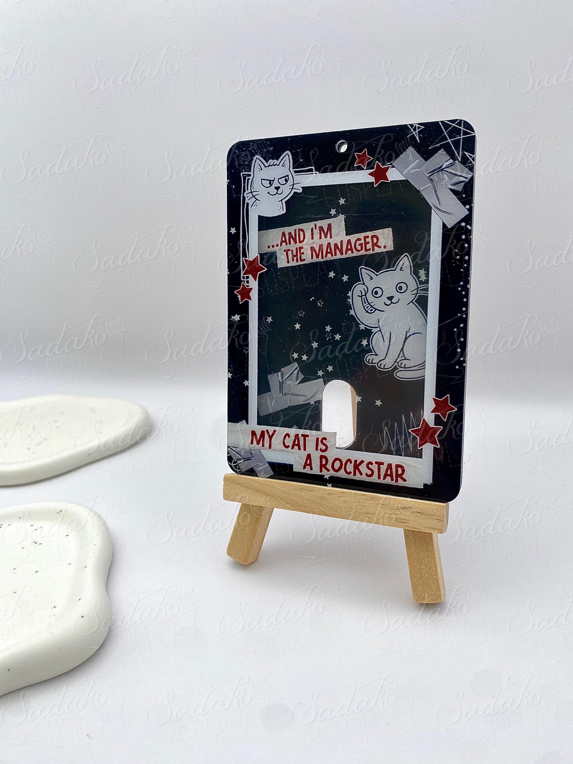 My Cat is a Rockstar Acrylic Photocard Holder