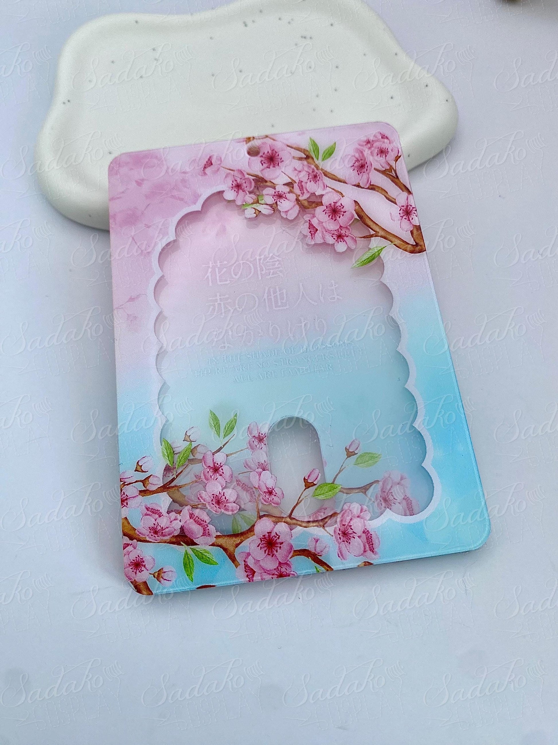 Japan Sakura Photocard Holder, Kirschblüten