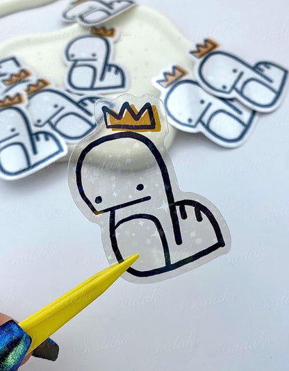 Bangchan Chandora holo glitter vinyl sticker, Stray Kids