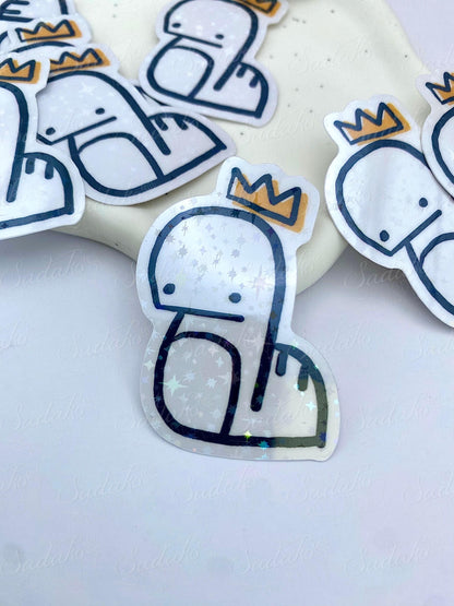 Bangchan Chandora holo glitter vinyl sticker, Stray Kids