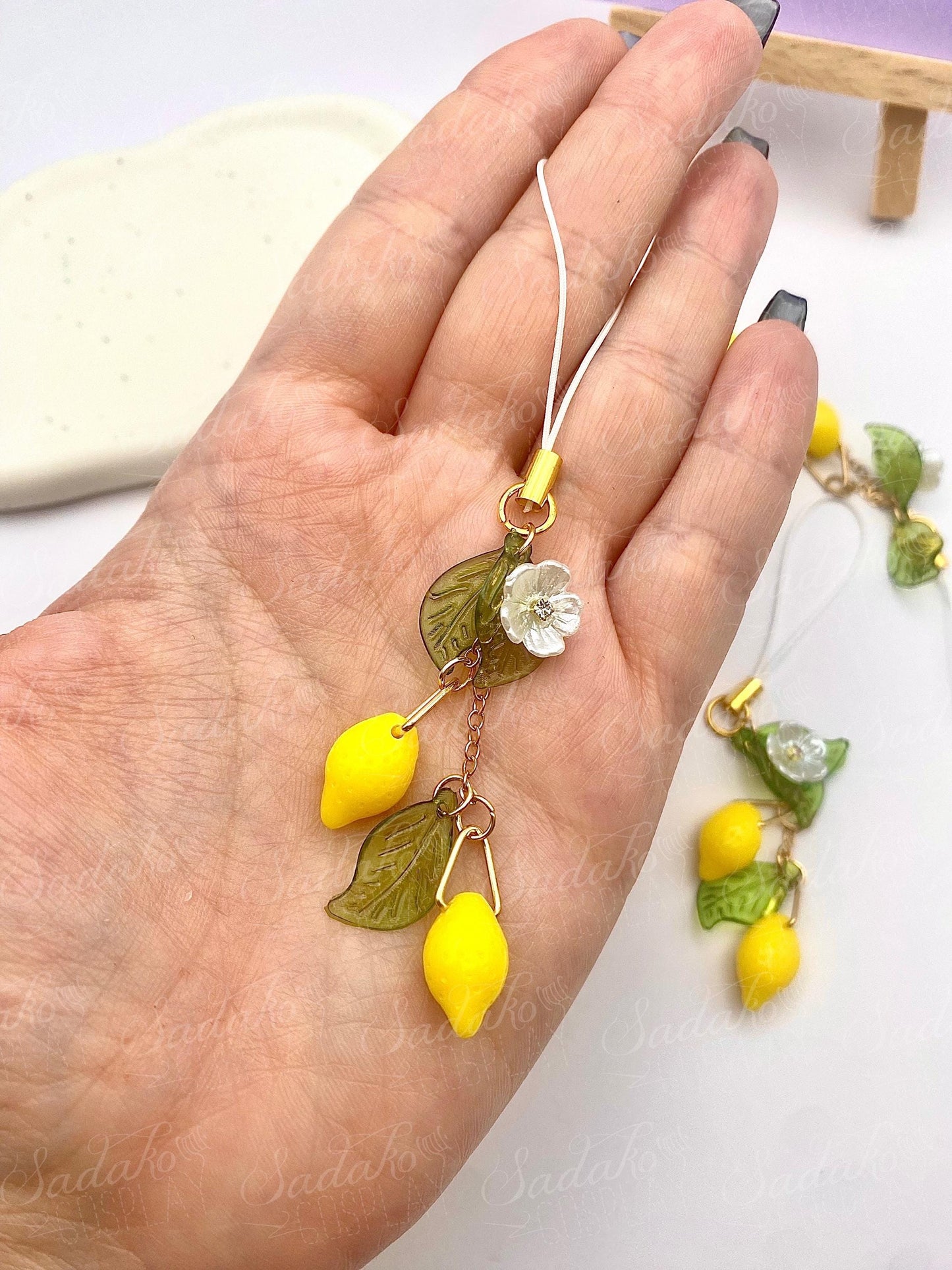 Lemon Drop Zitronen keychain handy charm Anhänger, ATEEZ inspired für ATINY