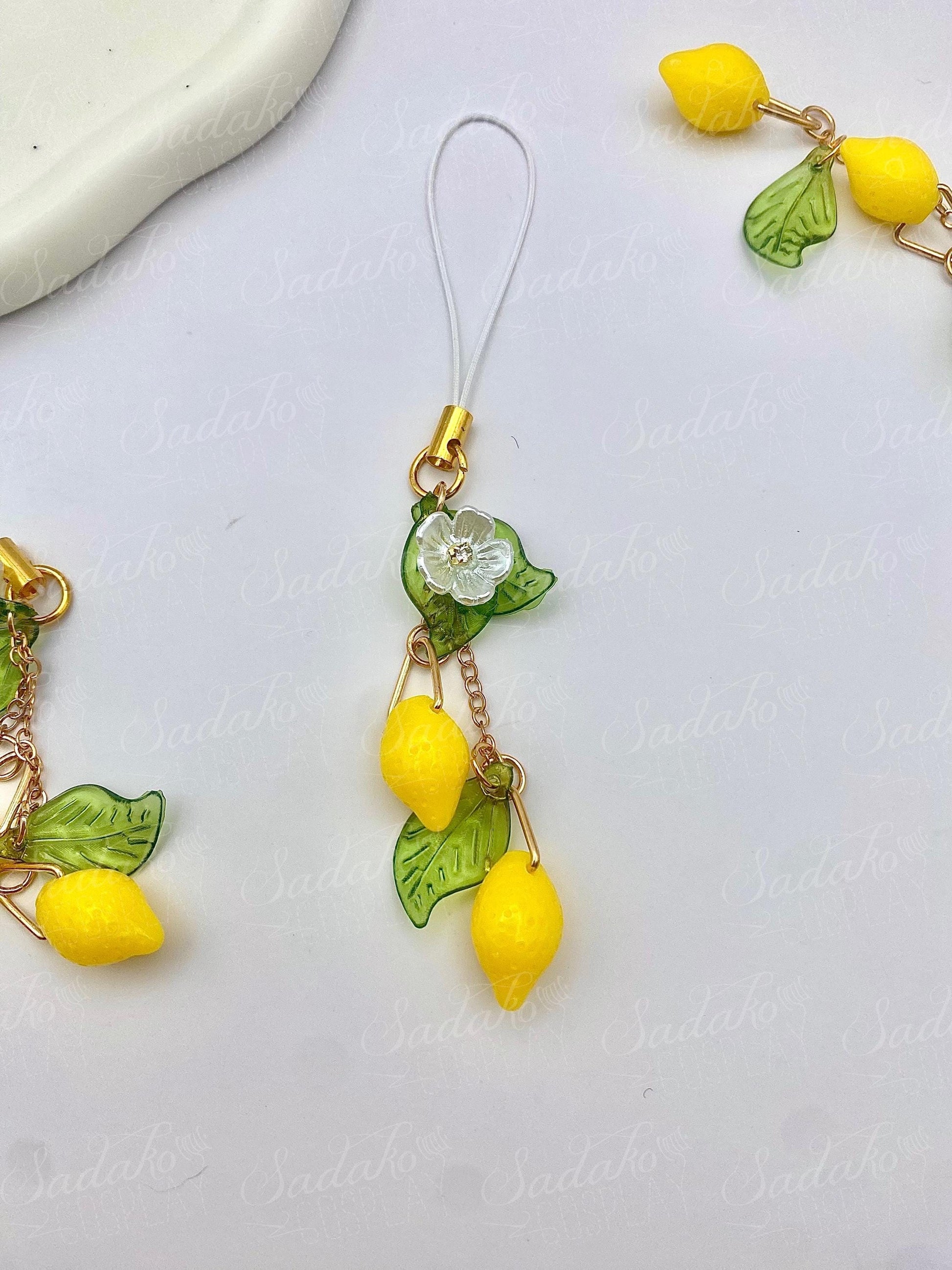 Lemon Drop Zitronen keychain handy charm Anhänger, ATEEZ inspired für ATINY