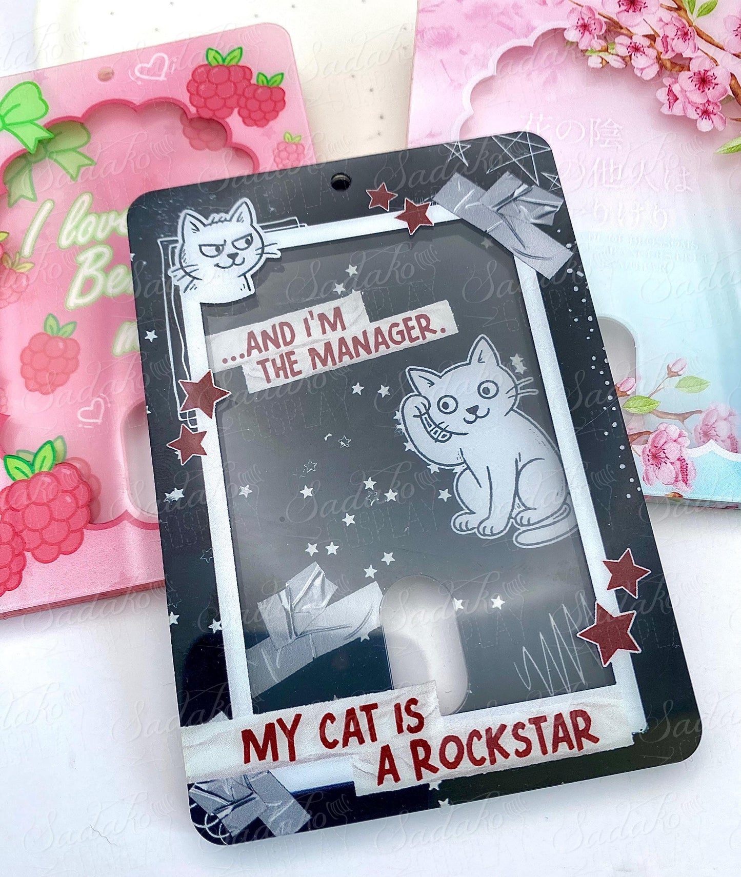 My Cat is a Rockstar Acrylic Photocard Holder