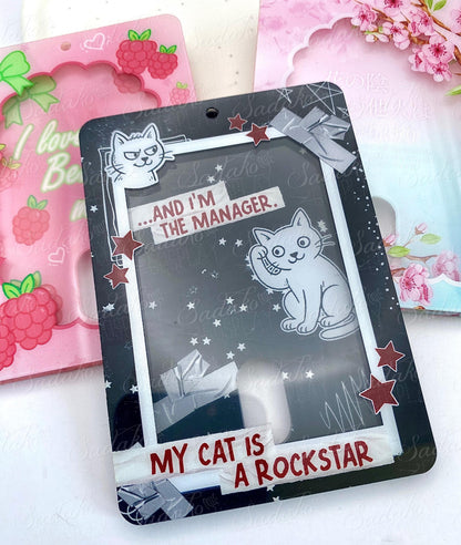 My Cat is a Rockstar Acrylic Photocard Holder