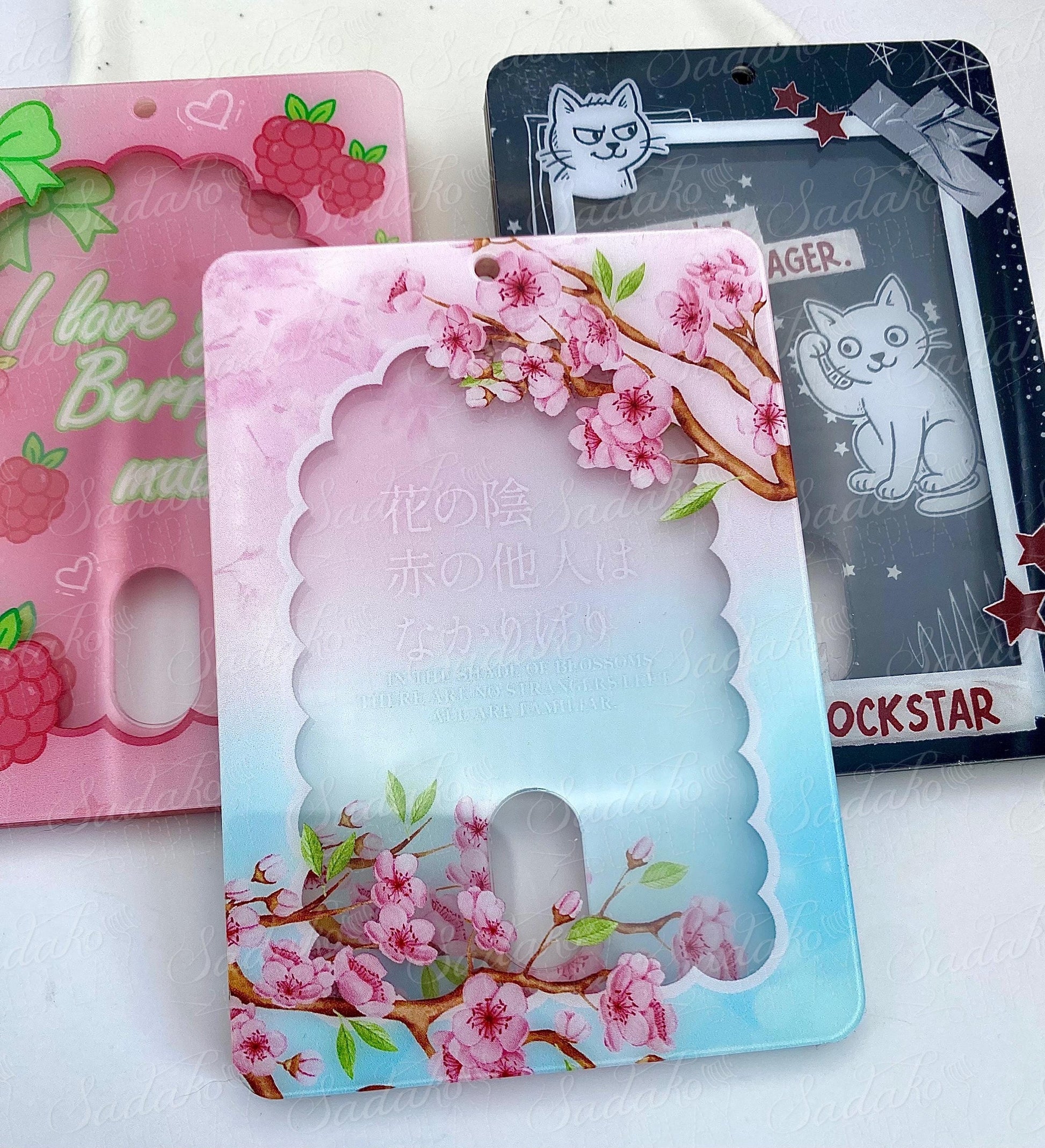 Japan Sakura Photocard Holder, Kirschblüten