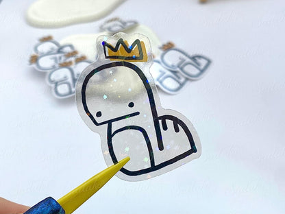 Bangchan Chandora holo glitter vinyl sticker, Stray Kids