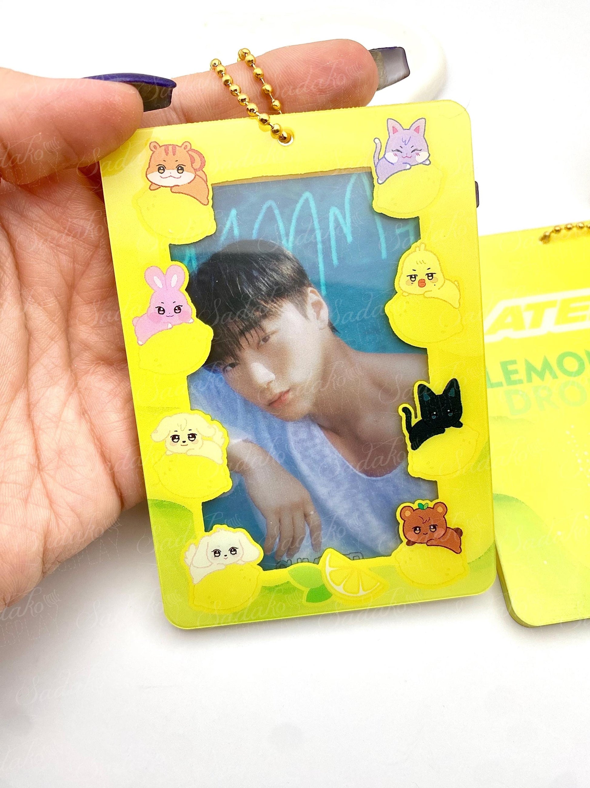 ATEEZ Lemon Drop OT8 Acrylic Photocard Holder