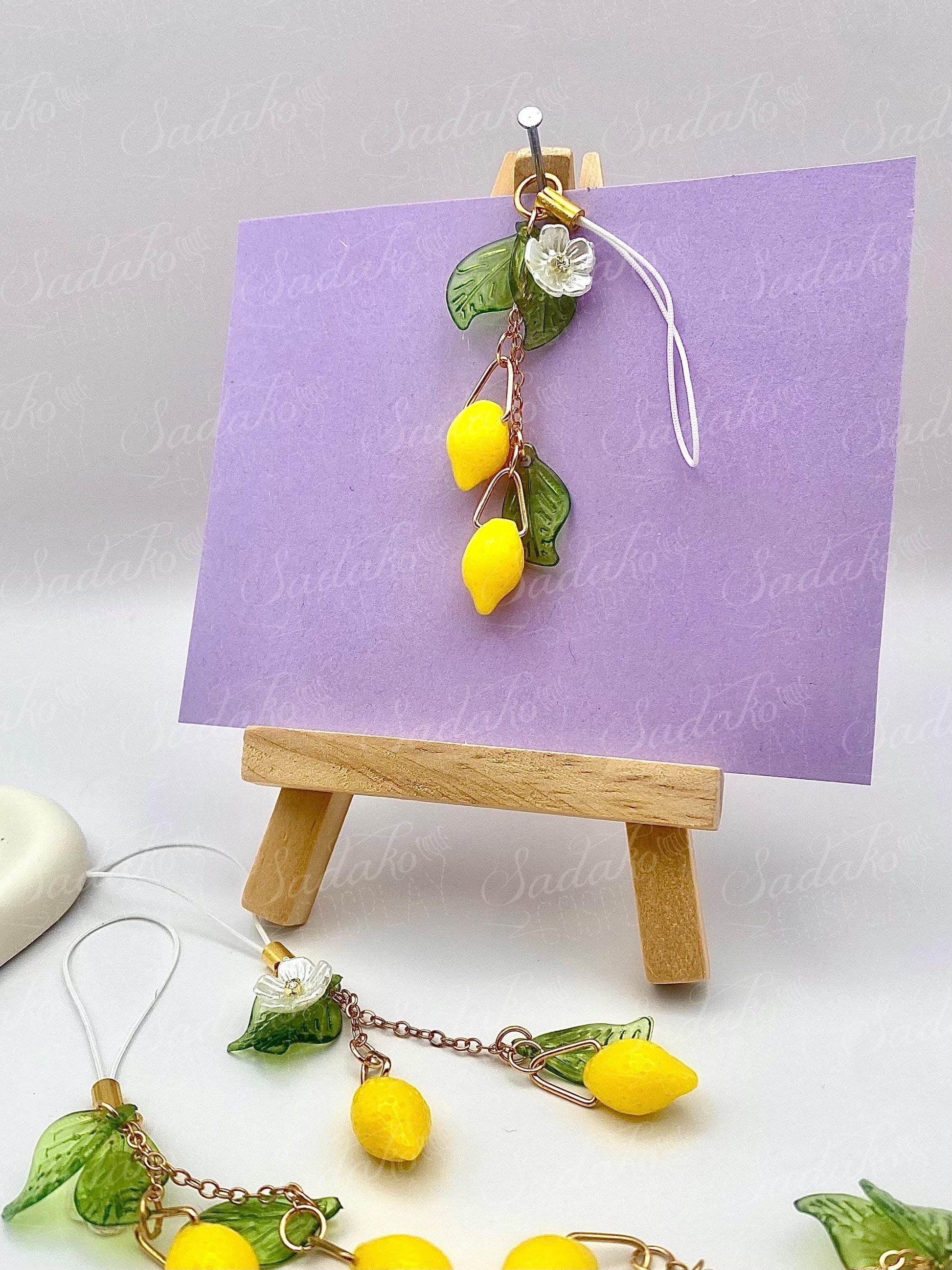 Lemon Drop Zitronen keychain handy charm Anhänger, ATEEZ inspired für ATINY