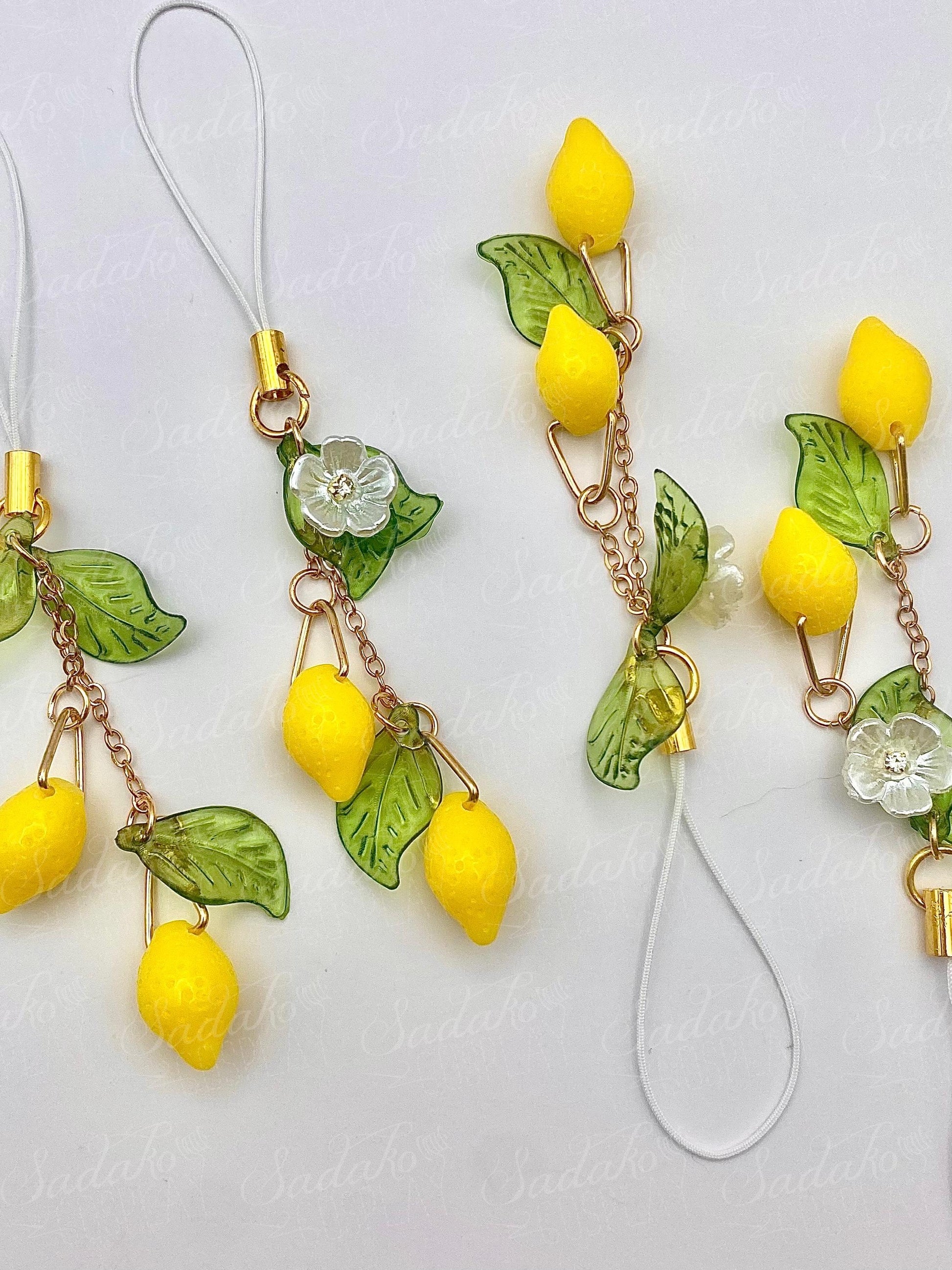 Lemon Drop Zitronen keychain handy charm Anhänger, ATEEZ inspired für ATINY