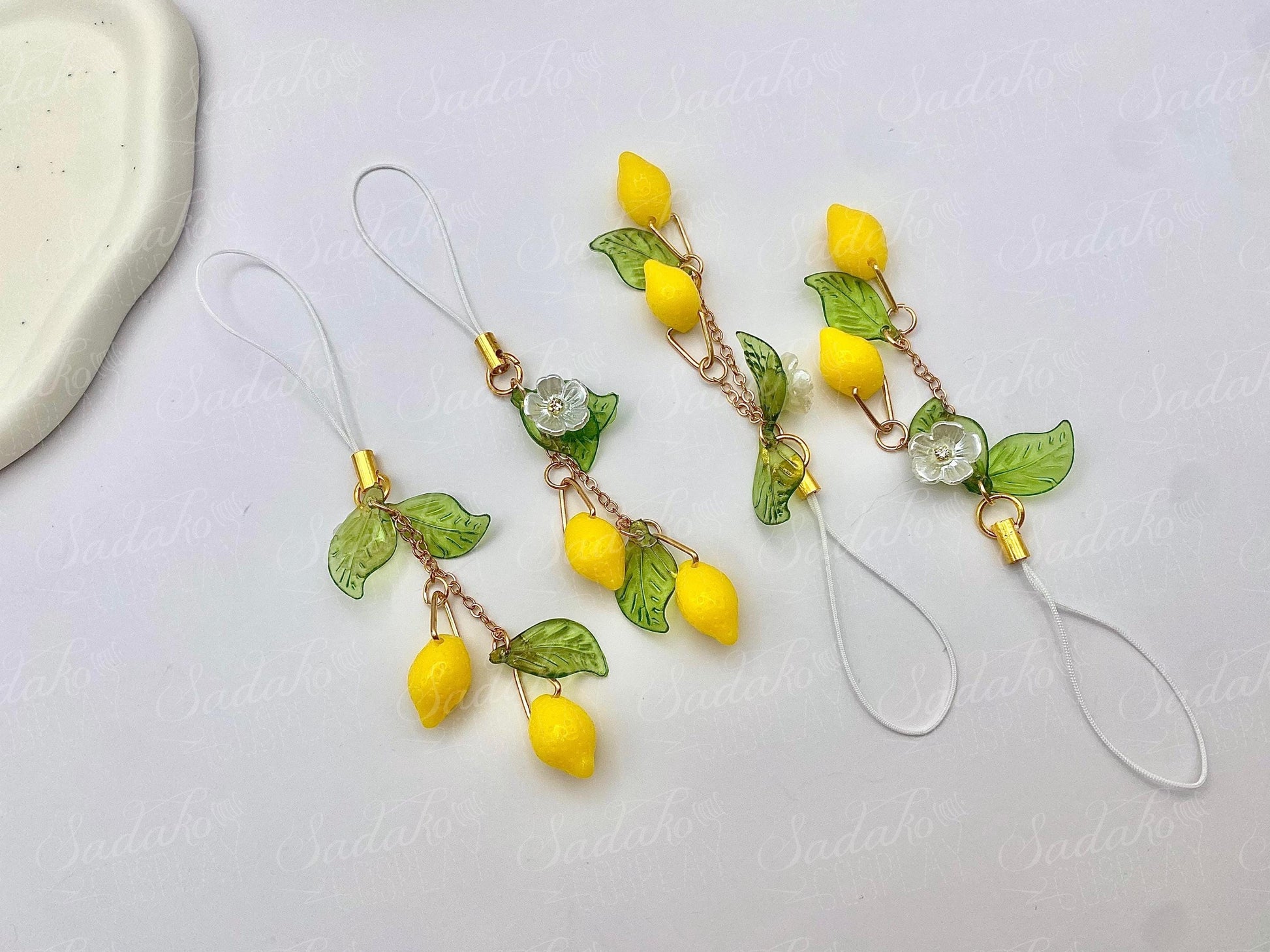 Lemon Drop Zitronen keychain handy charm Anhänger, ATEEZ inspired für ATINY