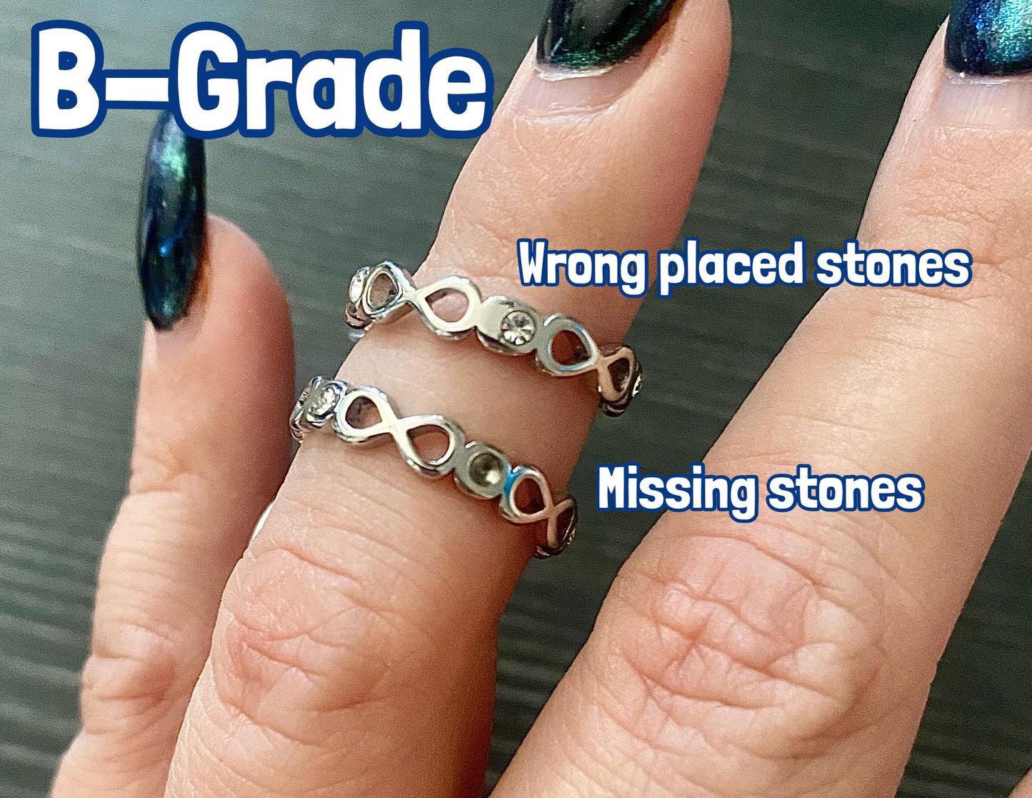 B-Ware! 8 makes 1 Team - Gold & Silber Ring inspiriert von ATEEZ