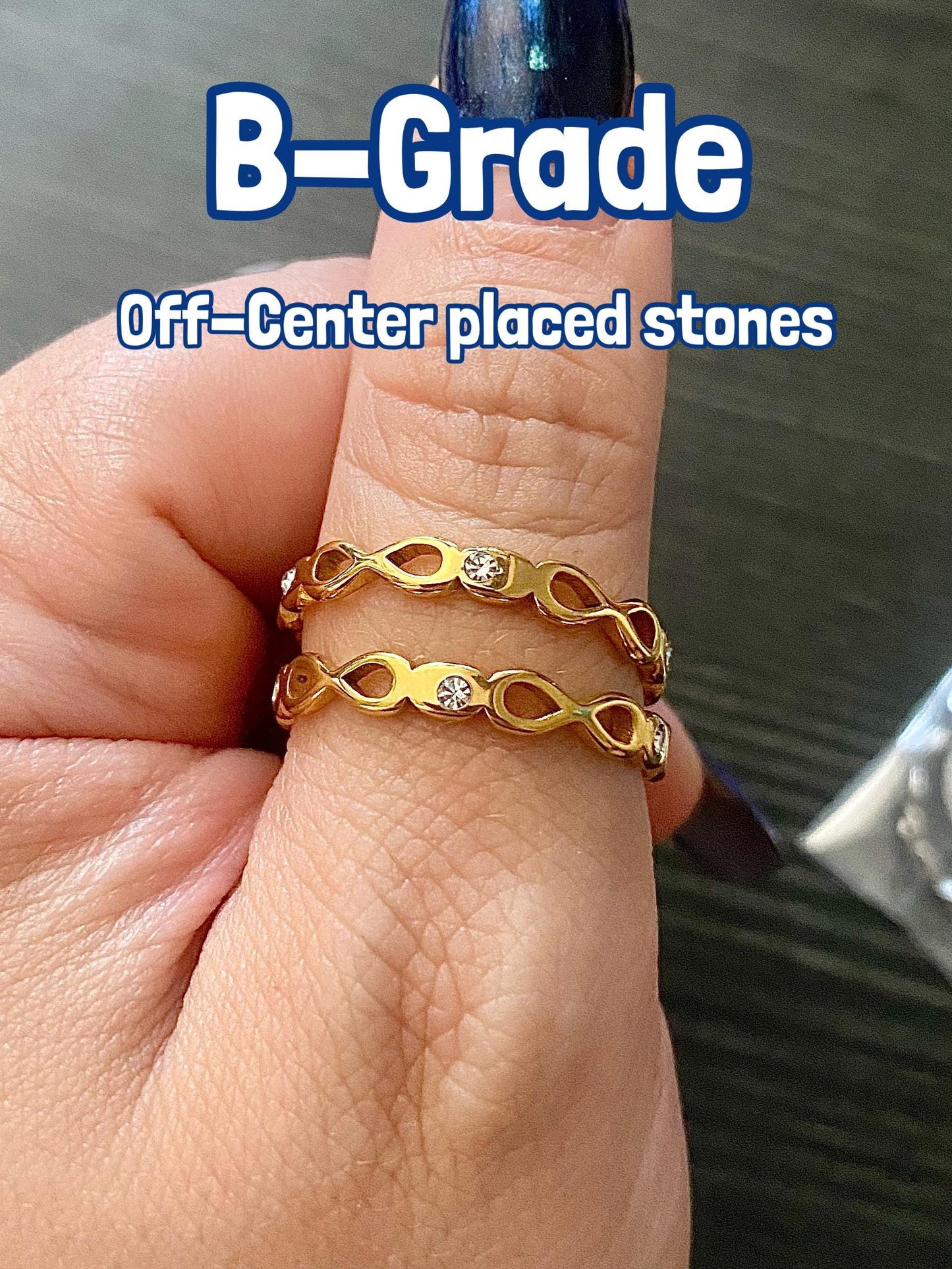 B-Ware! 8 makes 1 Team - Gold & Silber Ring inspiriert von ATEEZ