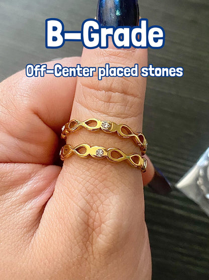 B-Ware! 8 makes 1 Team - Gold & Silber Ring inspiriert von ATEEZ