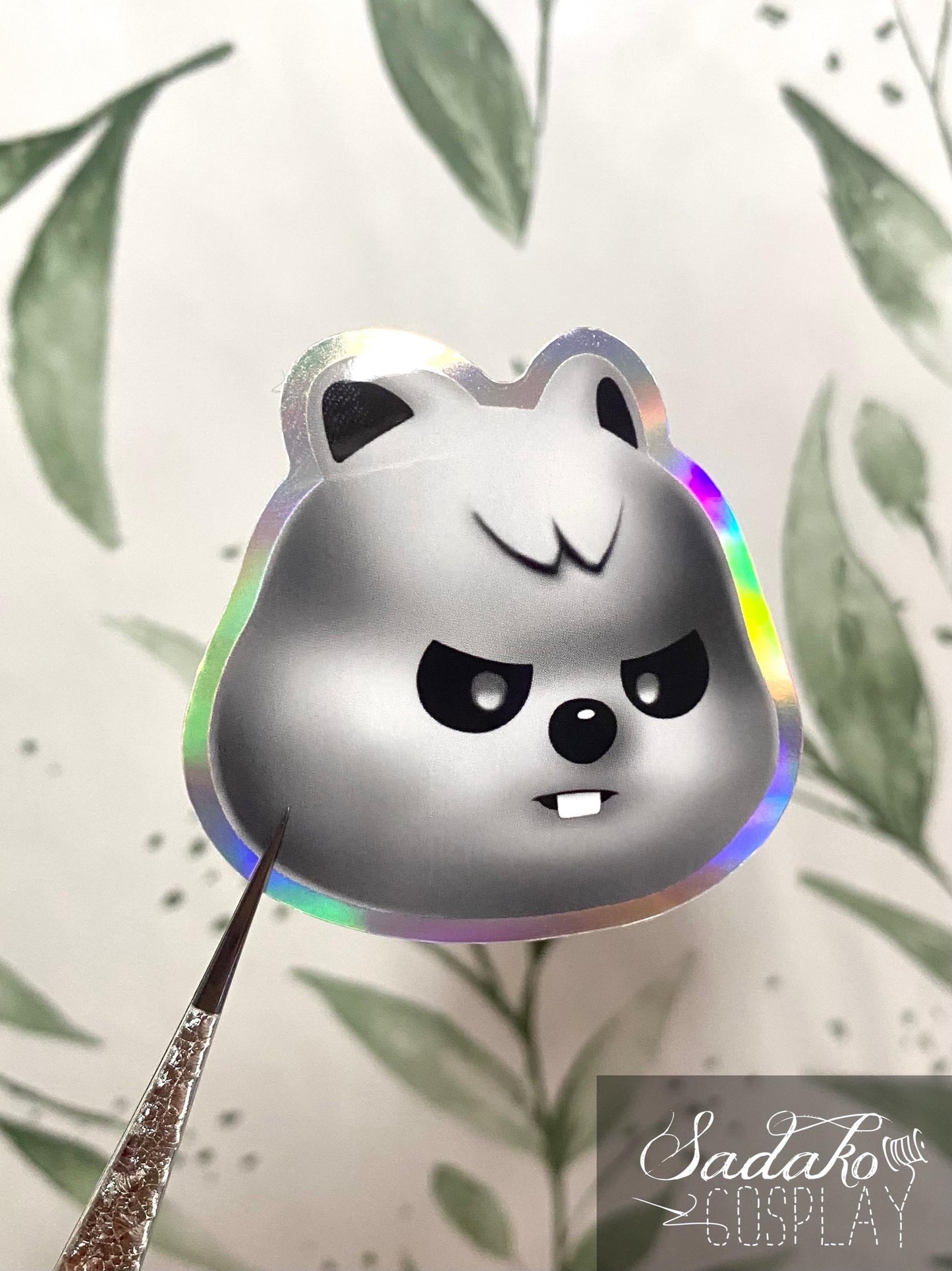 Evil SKZOO Holo laser Sticker, Stray Kids K-Pop wasserfester Vinyl Aufkleber