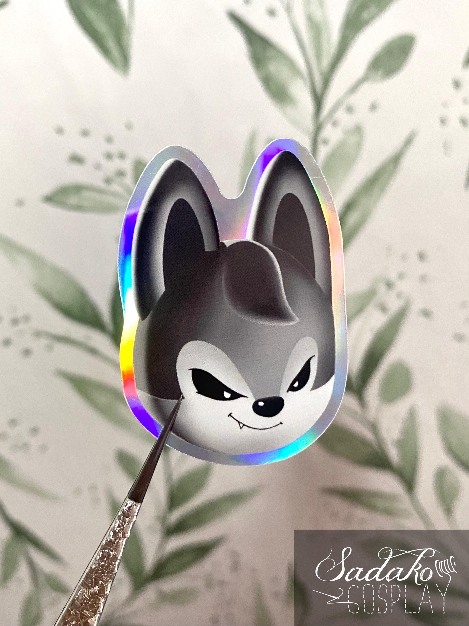 Evil SKZOO Holo laser Sticker, Stray Kids K-Pop wasserfester Vinyl Aufkleber