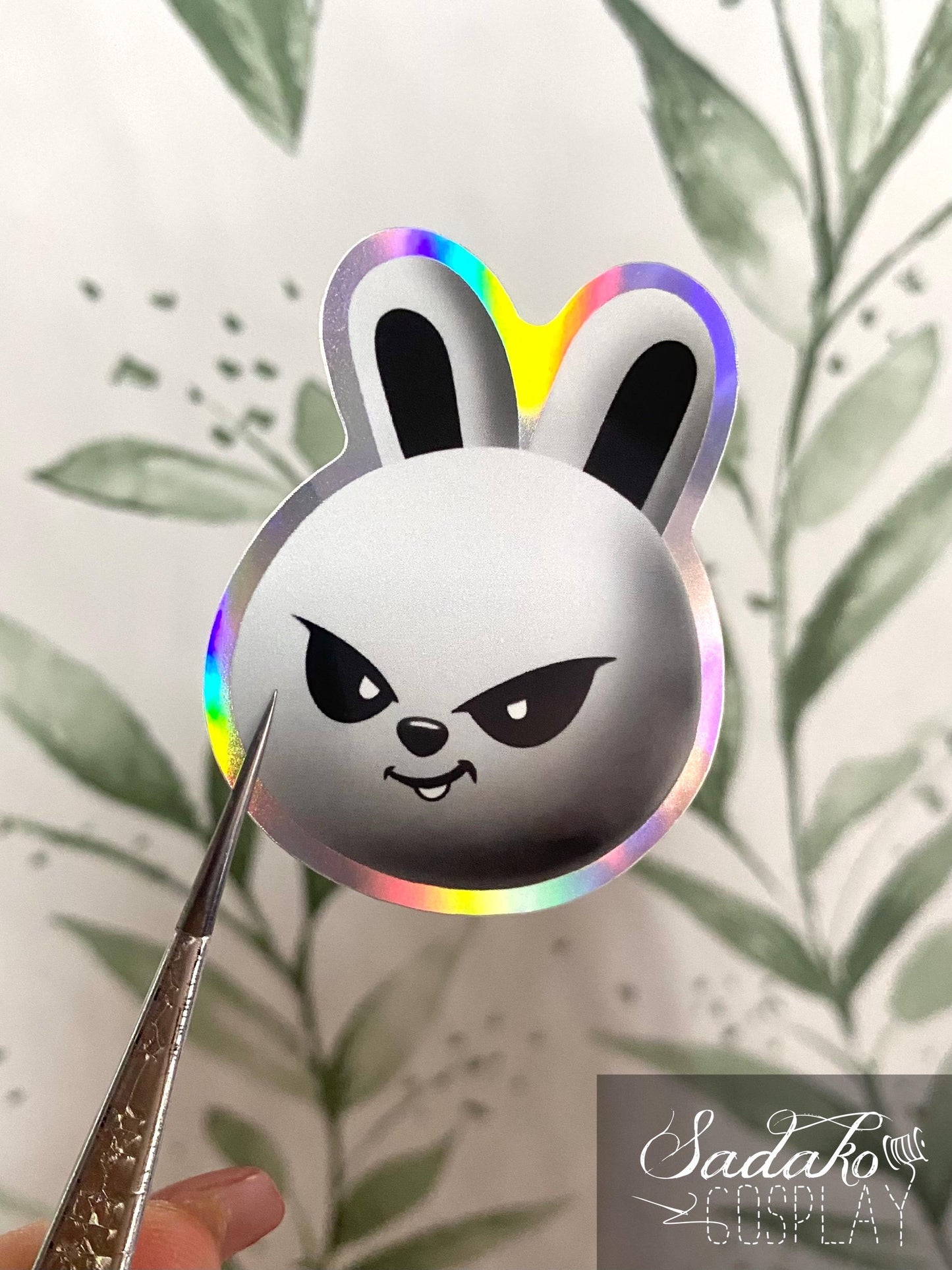 Evil SKZOO Holo laser Sticker, Stray Kids K-Pop wasserfester Vinyl Aufkleber