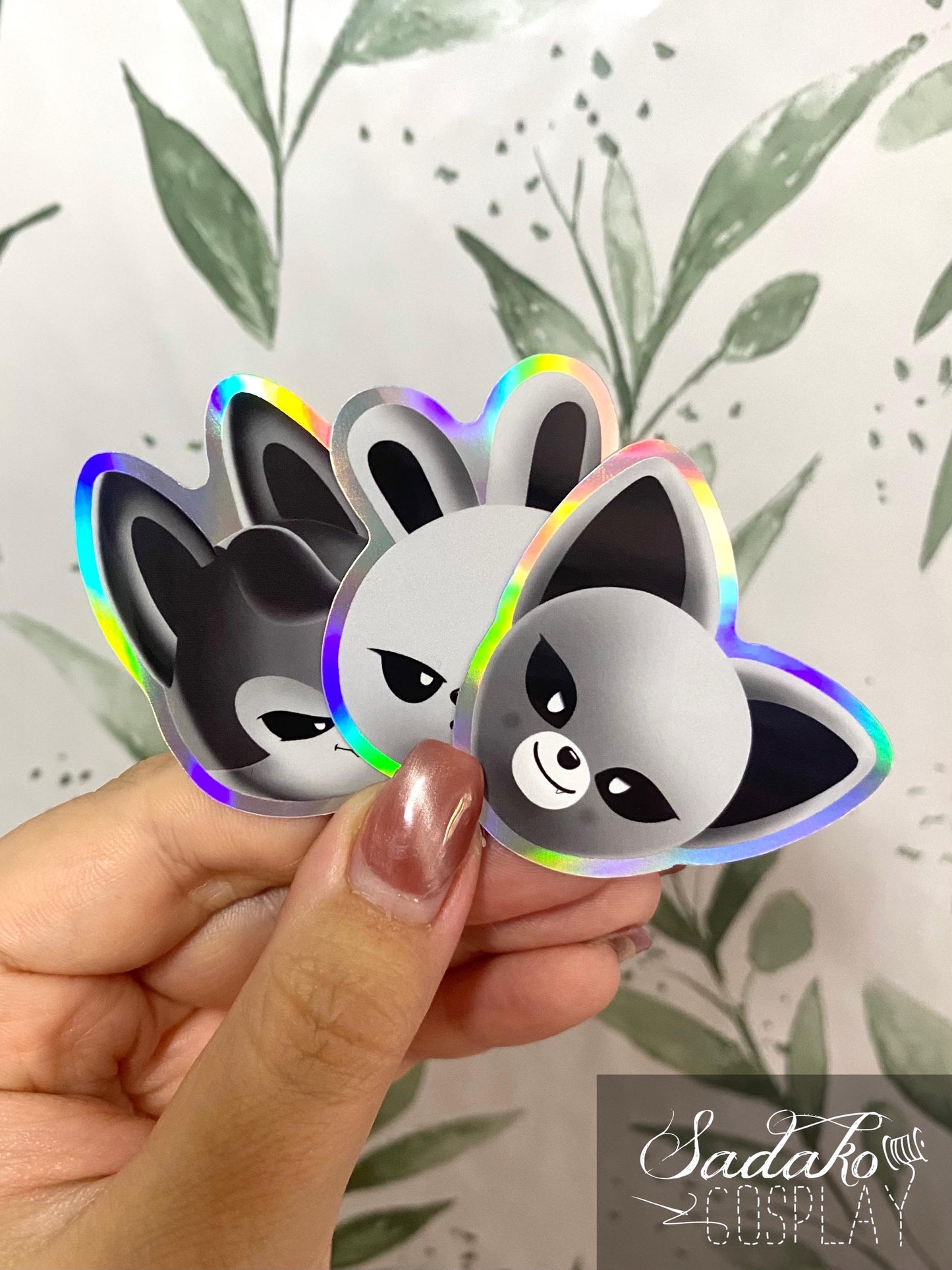 Evil SKZOO Holo laser Sticker, Stray Kids K-Pop wasserfester Vinyl Aufkleber