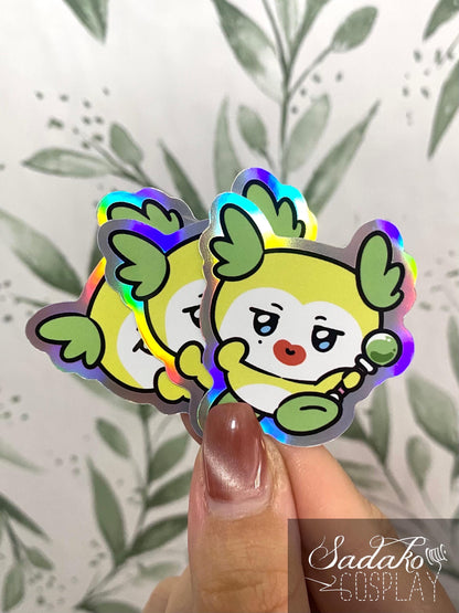 ATEEZ Mighteez inspirierte Holo-Sticker, K-Pop Atiny, wasserfest Hologramm Regenbogen