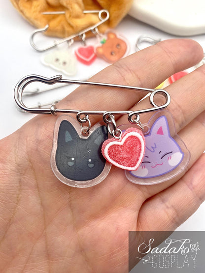 Aniteez Brosche Pin Mix & Match couple, ATEEZ Anhänger Anstecknadel Chibi, K-Pop SKZ Stay