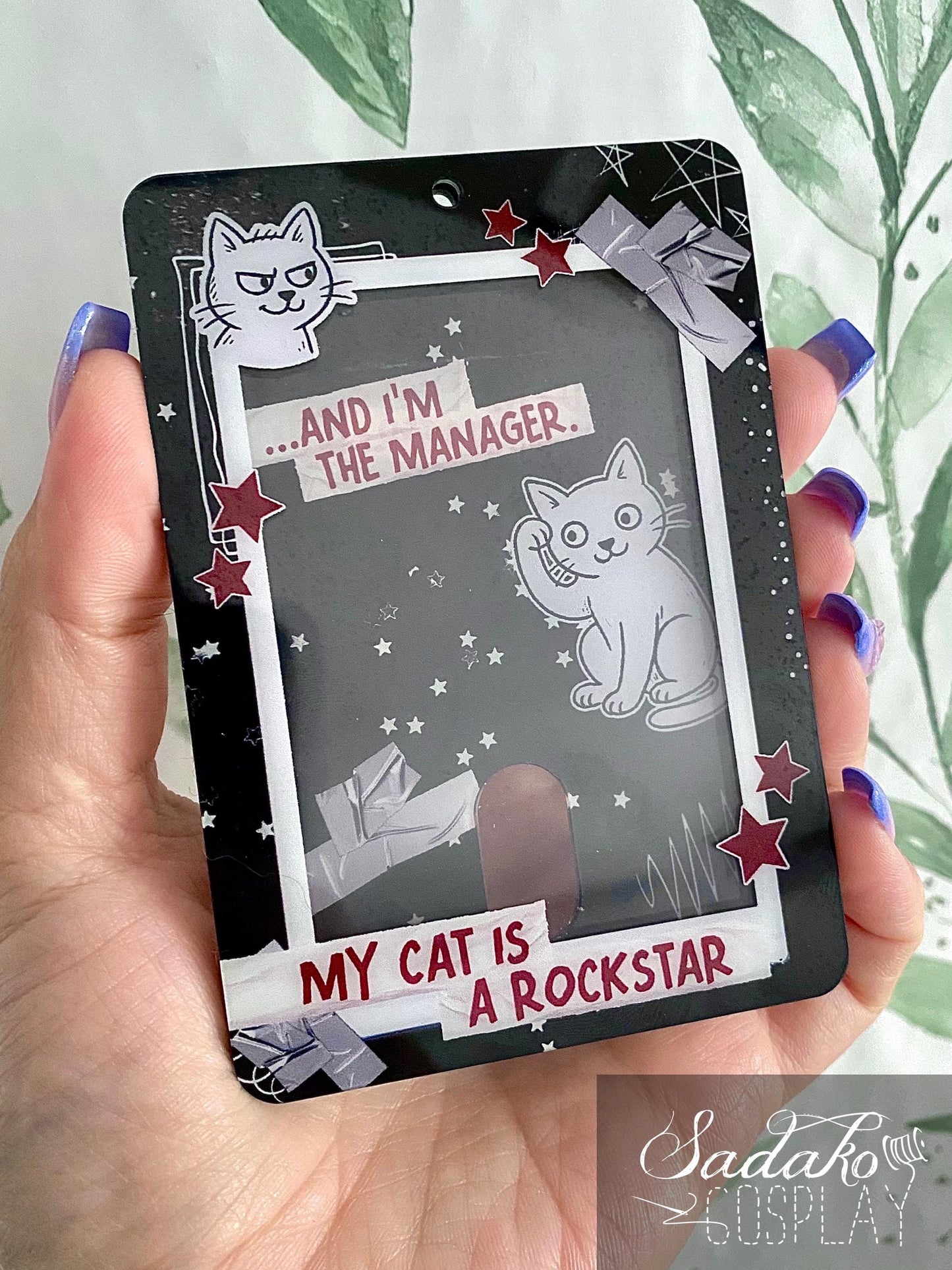 My Cat is a Rockstar Acrylic Photocard Holder