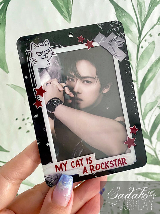 My Cat is a Rockstar Acrylic Photocard Holder