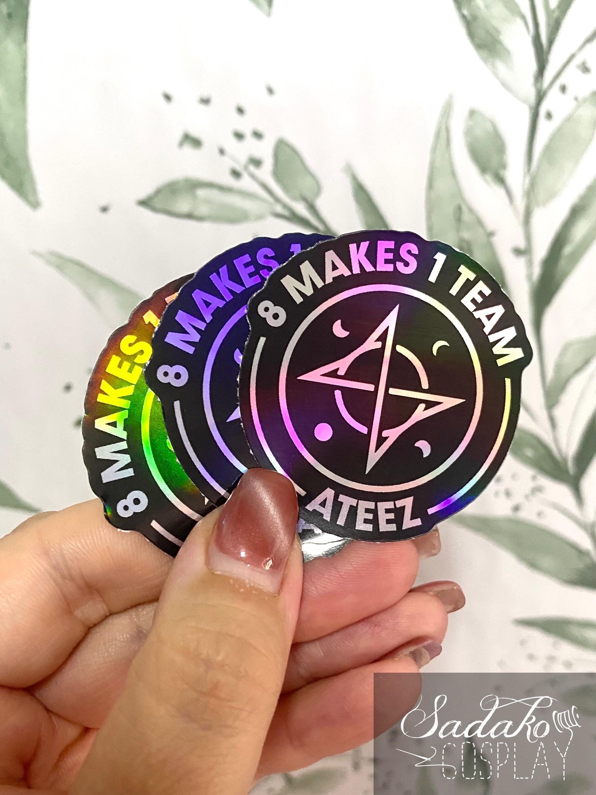 ATEEZ inspirierte Vinyl Holo-Sticker