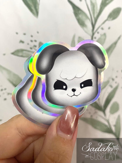 Evil SKZOO Holo laser Sticker, Stray Kids K-Pop wasserfester Vinyl Aufkleber