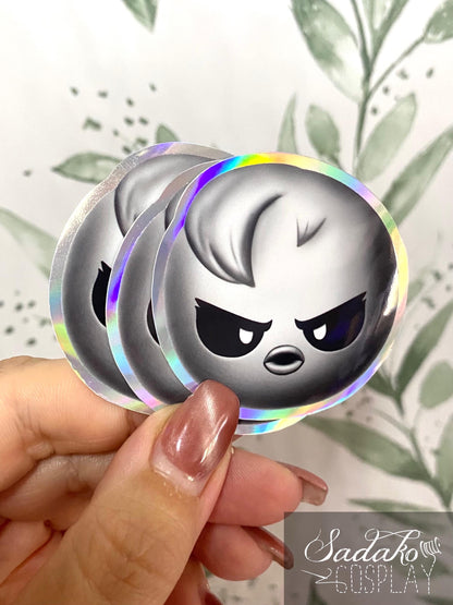Evil SKZOO Holo laser Sticker, Stray Kids K-Pop wasserfester Vinyl Aufkleber